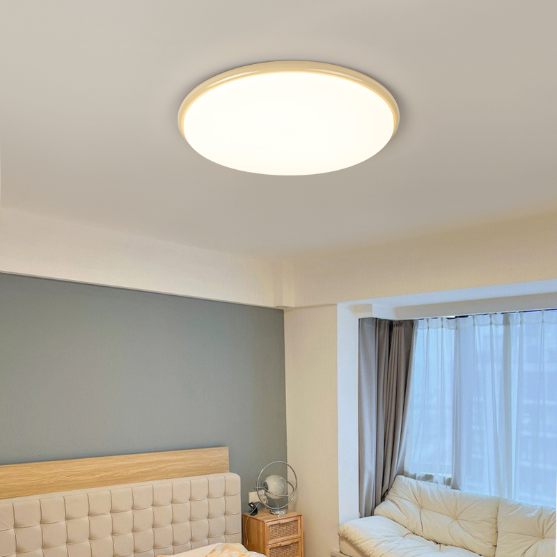 奶油風臥室燈新款超薄LED吸頂燈現代簡約主臥燈兒童房間燈具