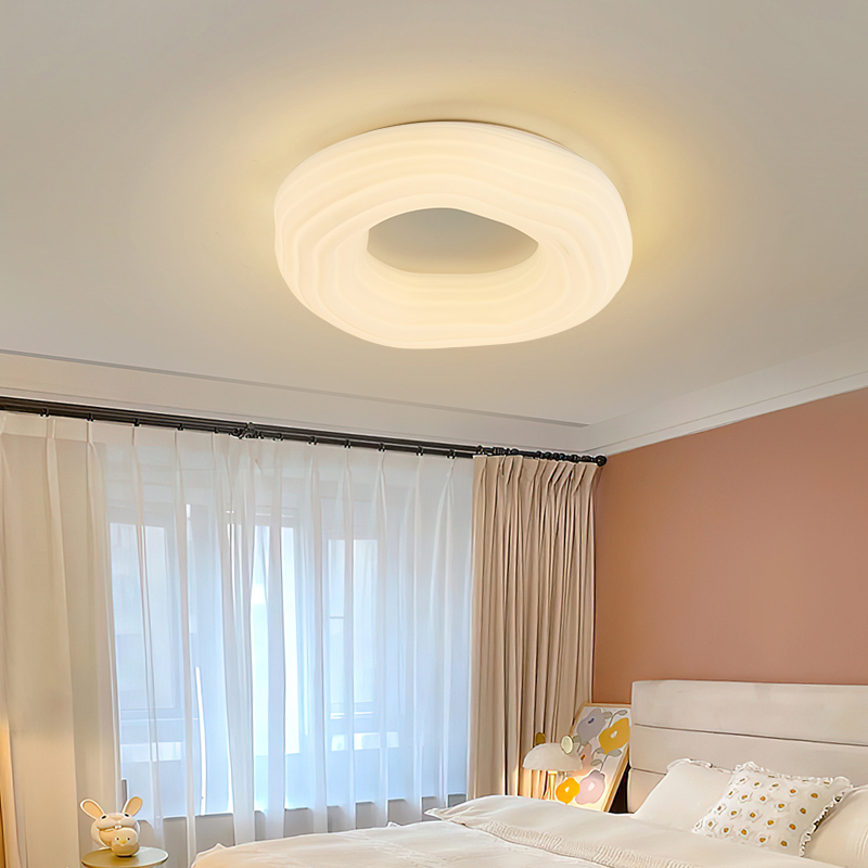 臥室燈現代簡約大氣led圓形臥室主燈具創意臥室客廳吸頂燈