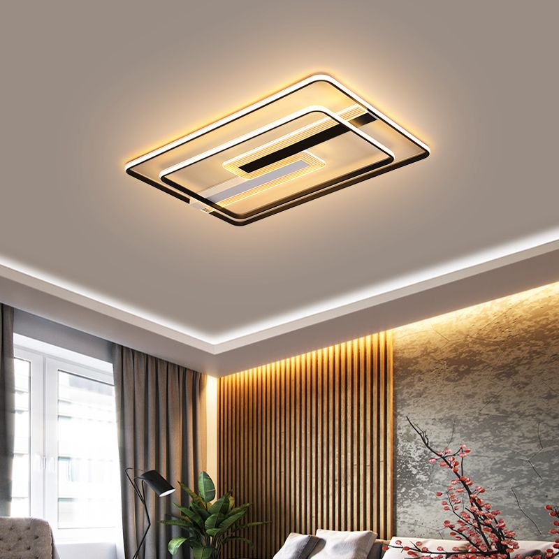 led主臥室燈簡約現代吸頂燈節能極簡創意房間燈大氣家用客廳燈
