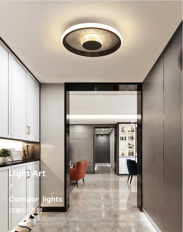 led簡約現代吸頂燈節能極簡創意過道燈陽台燈大氣家用客廳燈