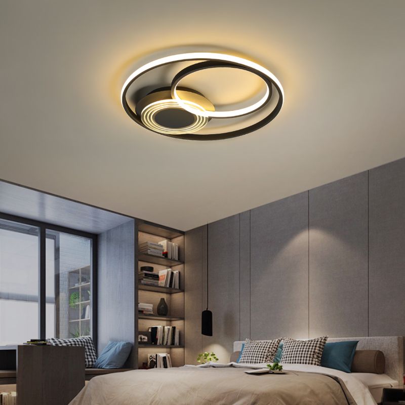 2021現代簡約創意鐵藝鋁材臥室LED吸頂燈