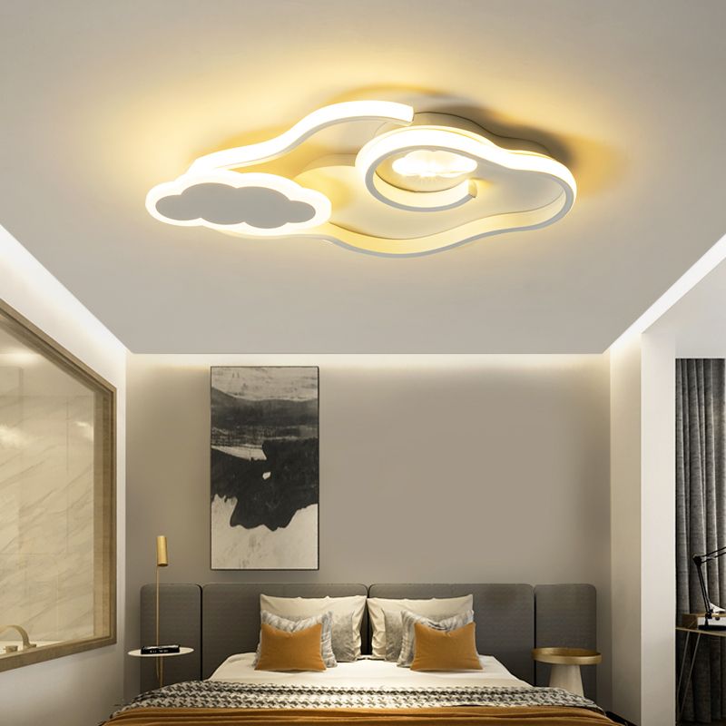 2021現代簡約鐵藝鋁材亞克力LED臥室吸頂燈