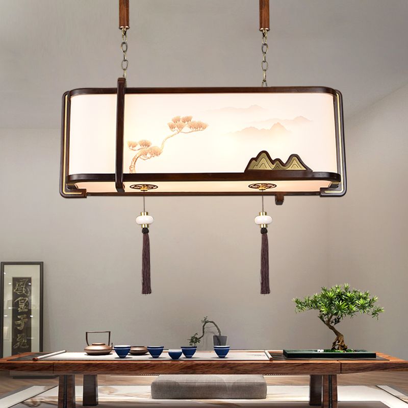 中式木藝餐廳書房茶室吊燈