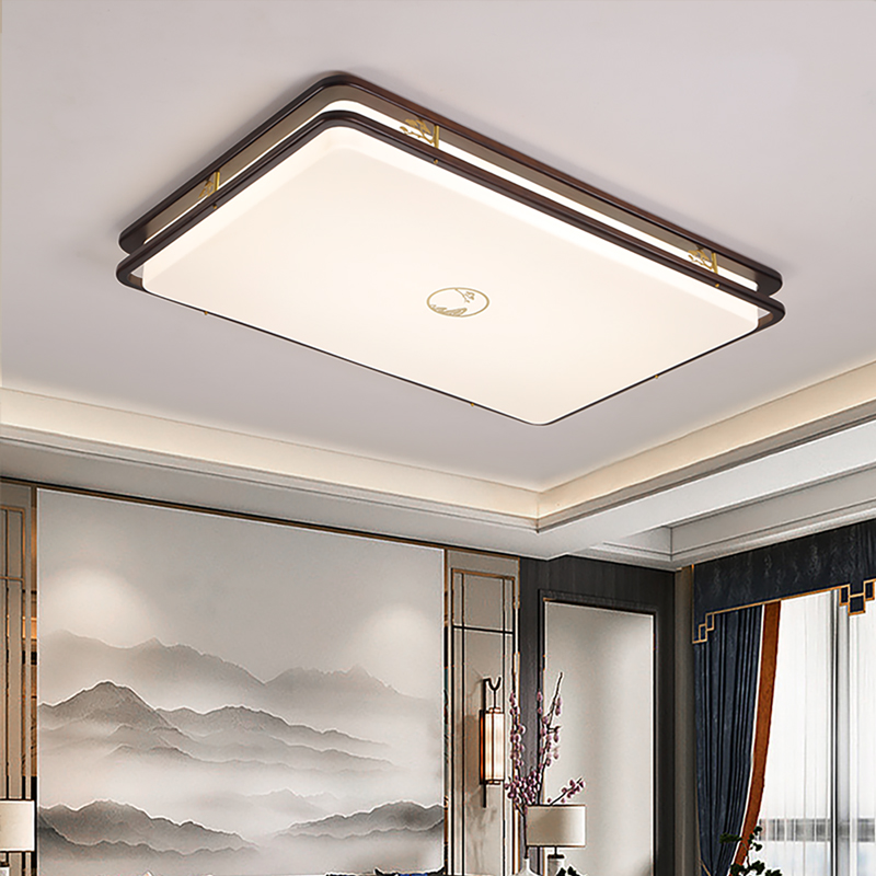 新中式木藝客廳臥室吸頂燈