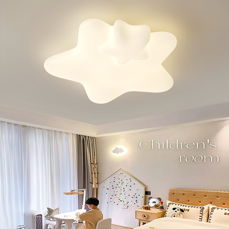 臥室燈護眼吸頂燈現代簡約主臥房間燈奶油風兒童房燈具