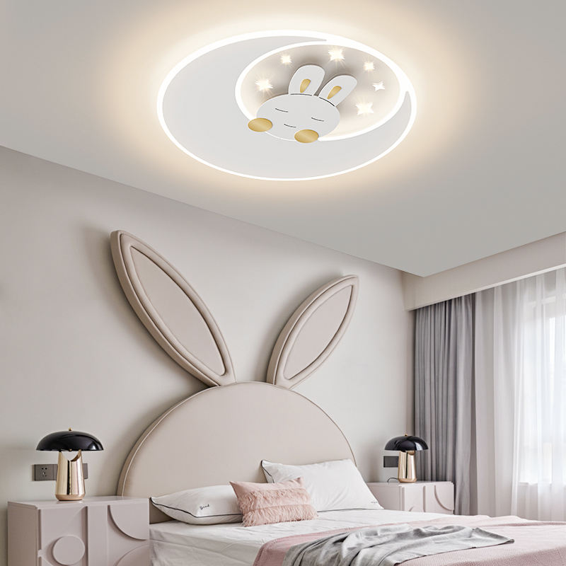 兒童溫馨奶油風極光臥室吸頂燈具現代簡約房間主燈