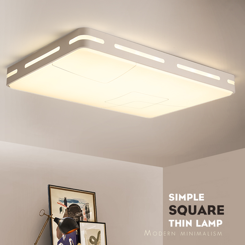 led吸頂燈LED長方形現代簡約客廳燈 個性創意餐廳大廳臥室