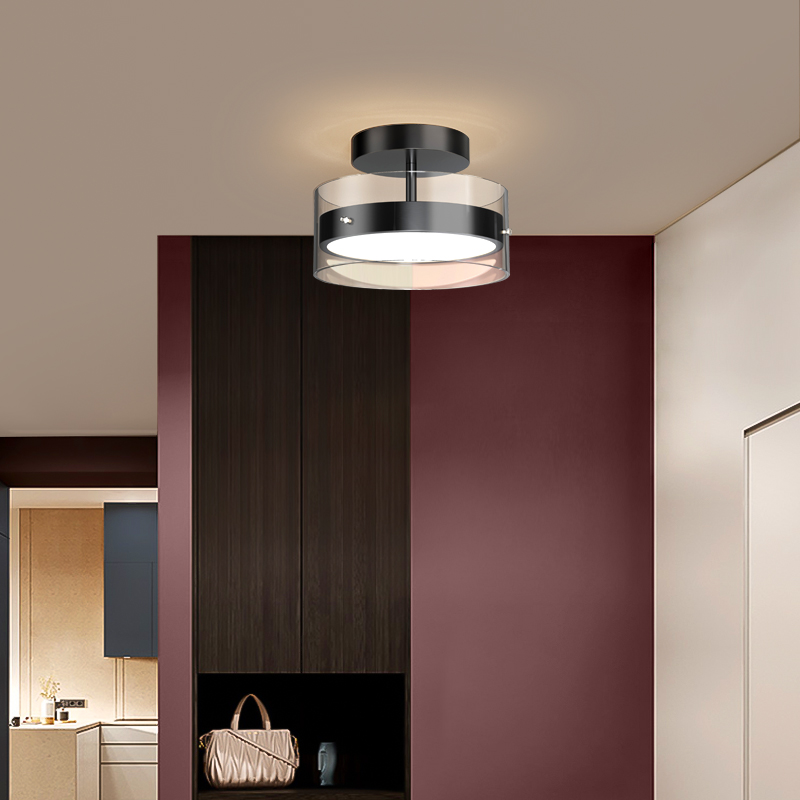 現代簡約全銅北歐風家用溫馨走廊LED燈創意個性過道玄關吸頂燈