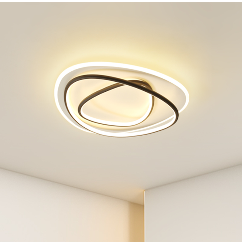 簡約臥室燈led吸頂燈現代北歐圓形溫馨客廳燈創意房間餐廳燈