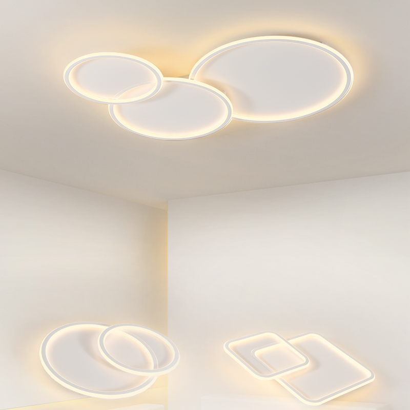 吸頂燈led臥室燈現代簡約創意超薄北歐主臥房間書房燈具