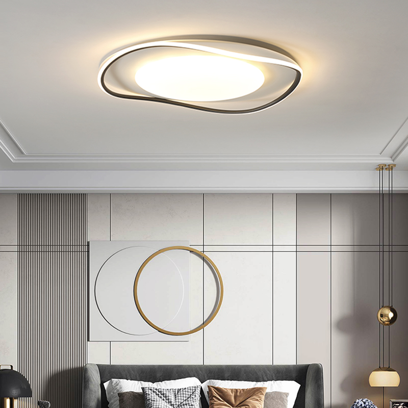 臥室燈創意個性設計師鵝卵石房間燈北歐現代簡約主臥室房間吸頂燈