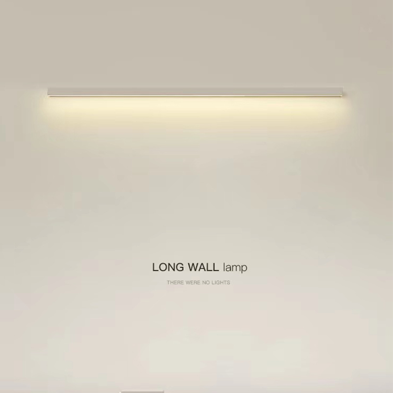 現代簡約床頭壁燈創意LED臥室燈北歐客廳背景牆燈極簡長條走廊