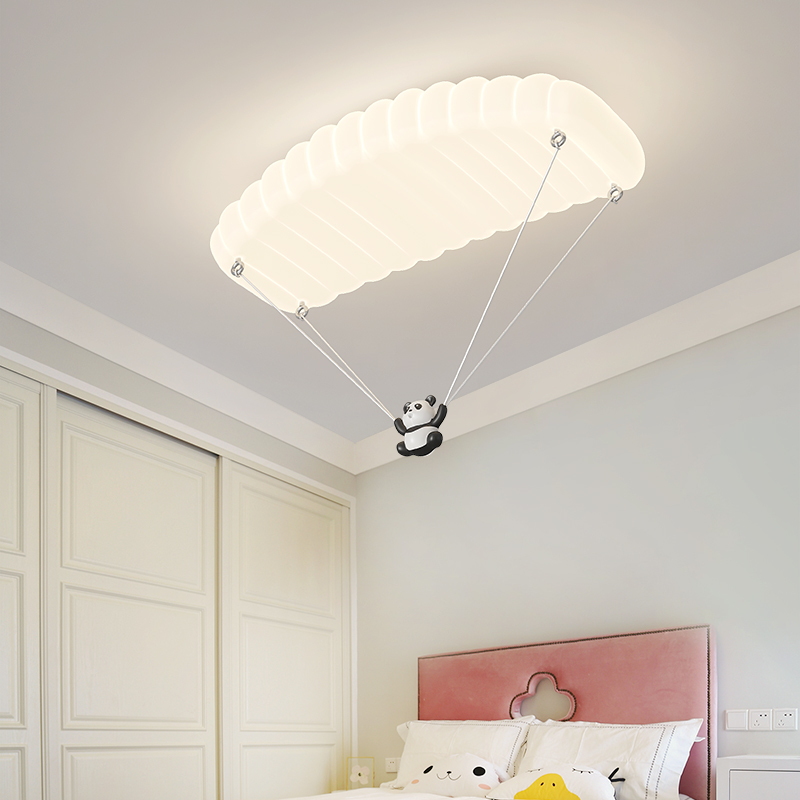 兒童燈降落傘吸頂燈奶油風全光譜護眼溫馨小孩子房間臥室燈