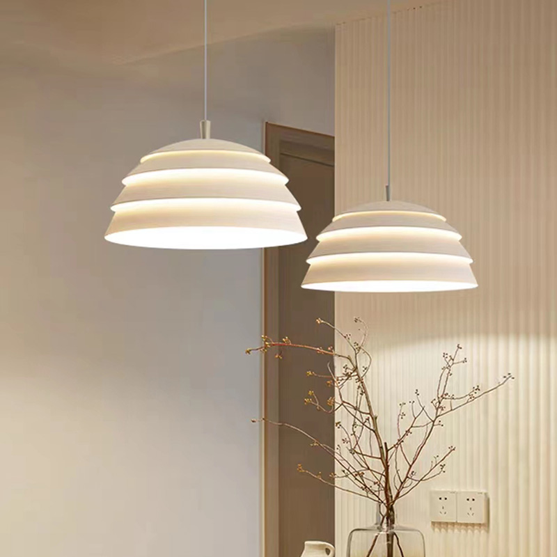 北歐餐廳吊燈現代簡約創意侘寂風餐桌燈設計師島台吧台燈廚房吊燈