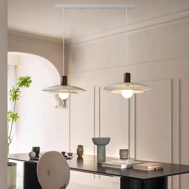 北歐餐廳吊燈現代簡約創意侘寂風餐桌燈設計師島台吧台燈廚房吊燈