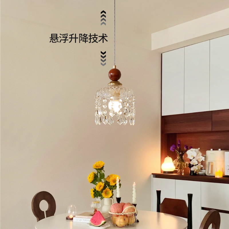 侘寂風主臥小吊燈簡約複古風臥室燈餐廳島吧台走廊過道懸浮床頭燈